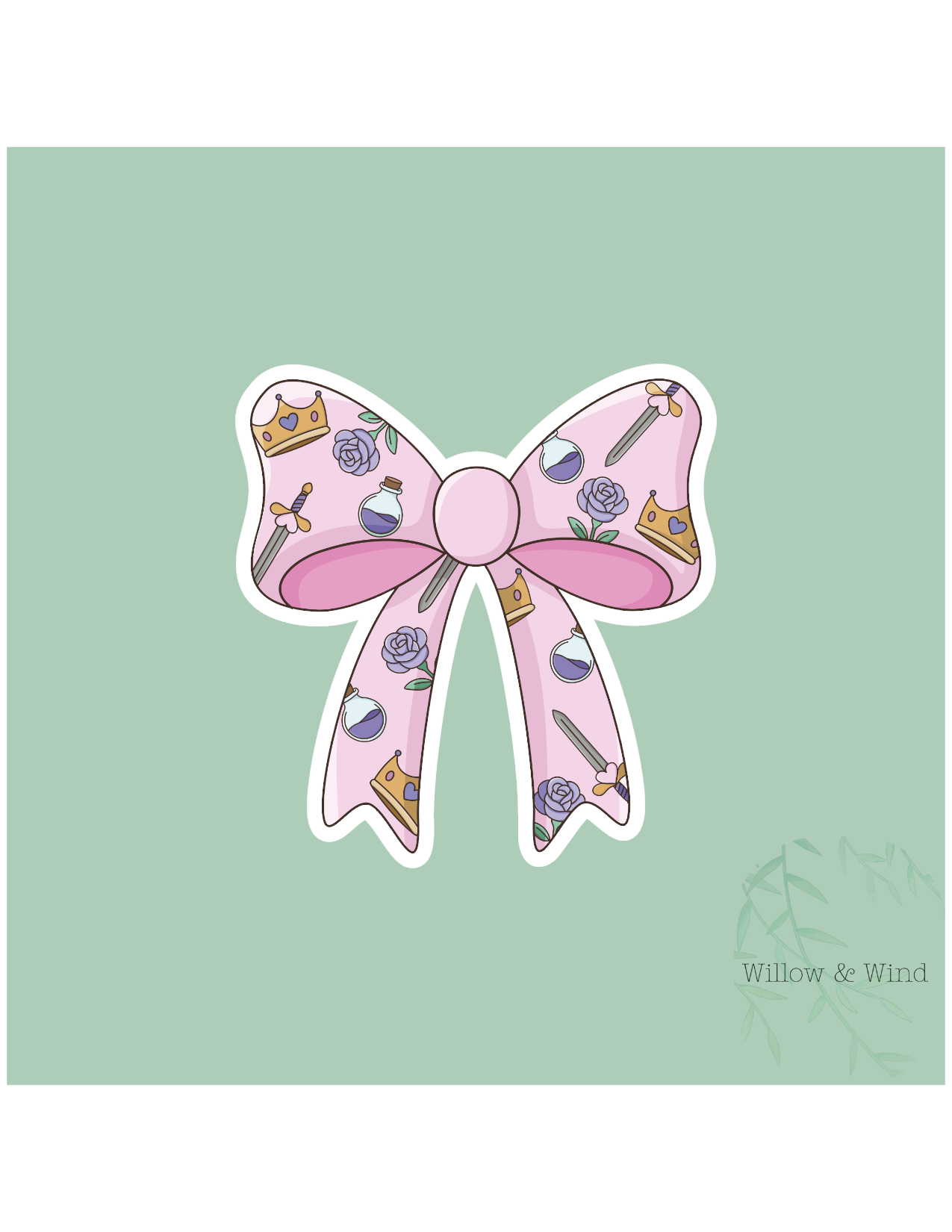 Fantasy Bow - Bookish Sticker