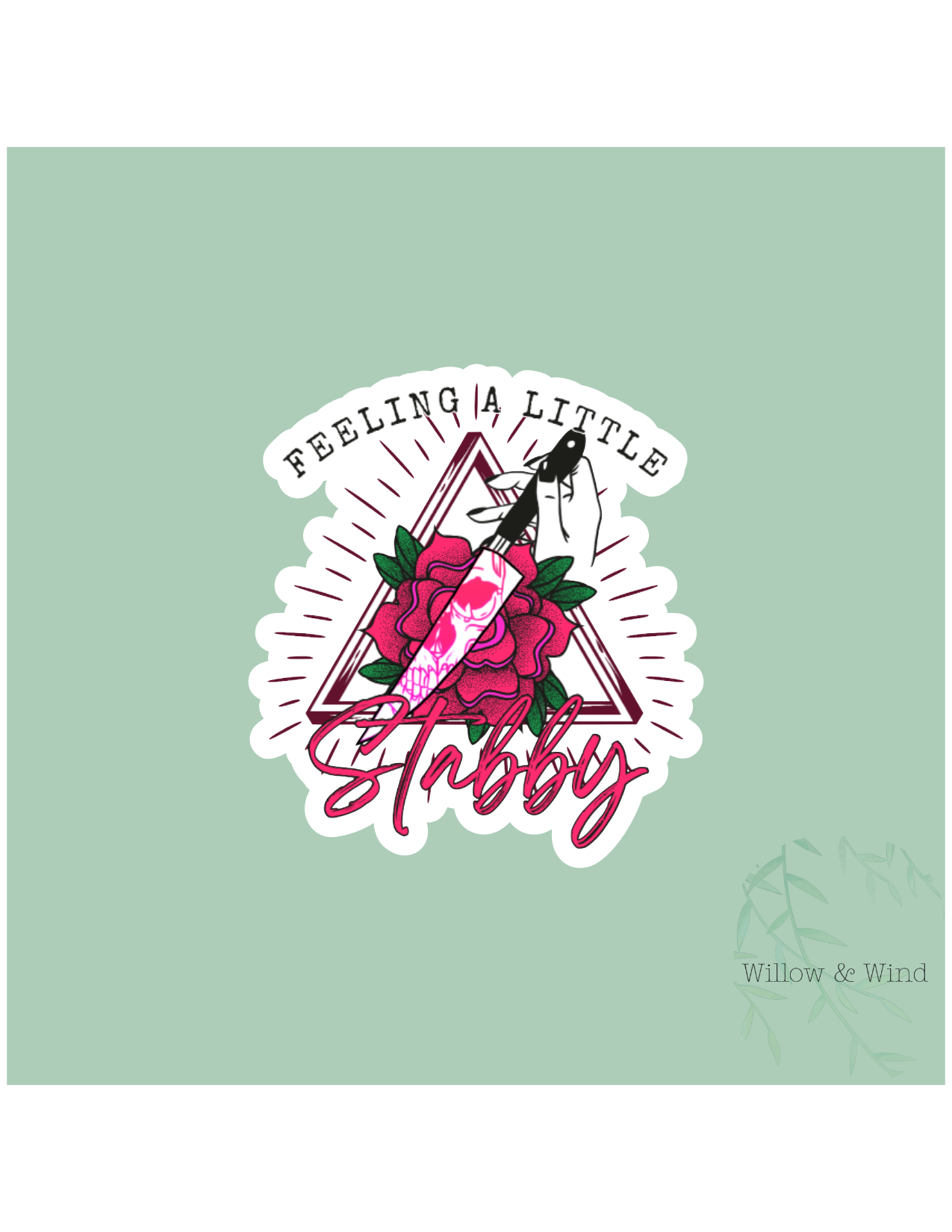 Feeling Stabby - Bookish Sticker