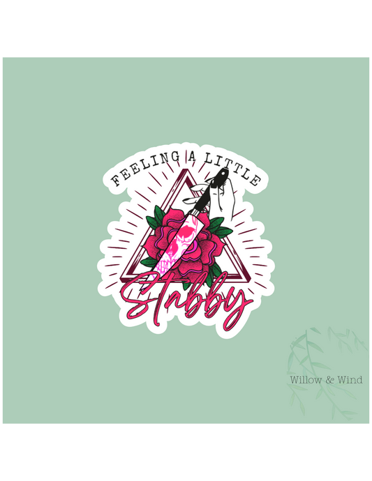 Feeling Stabby - Bookish Sticker