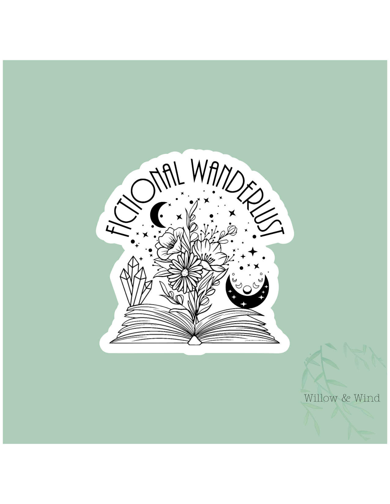 Fictional Wanderlust - Bookish Sticker