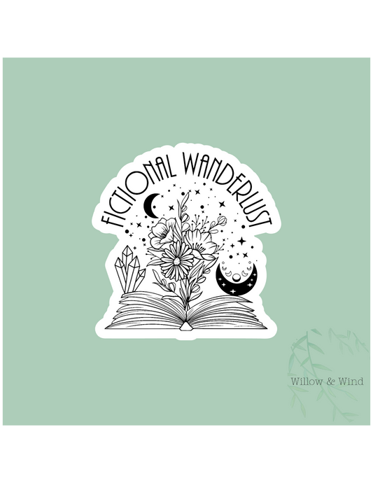 Fictional Wanderlust - Bookish Sticker