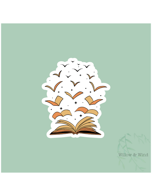 Flying Books - Bookish Sticker