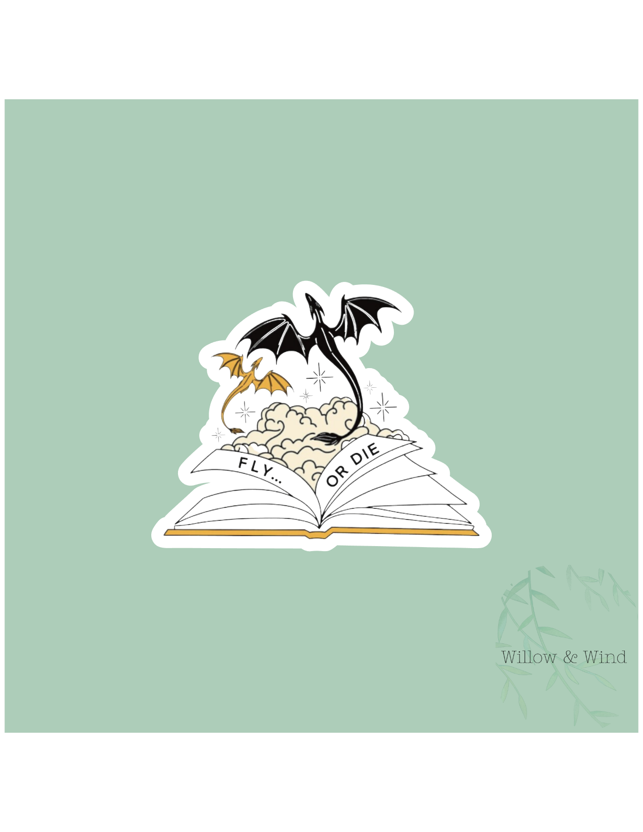 Fly or Die - Fourth Wing Sticker