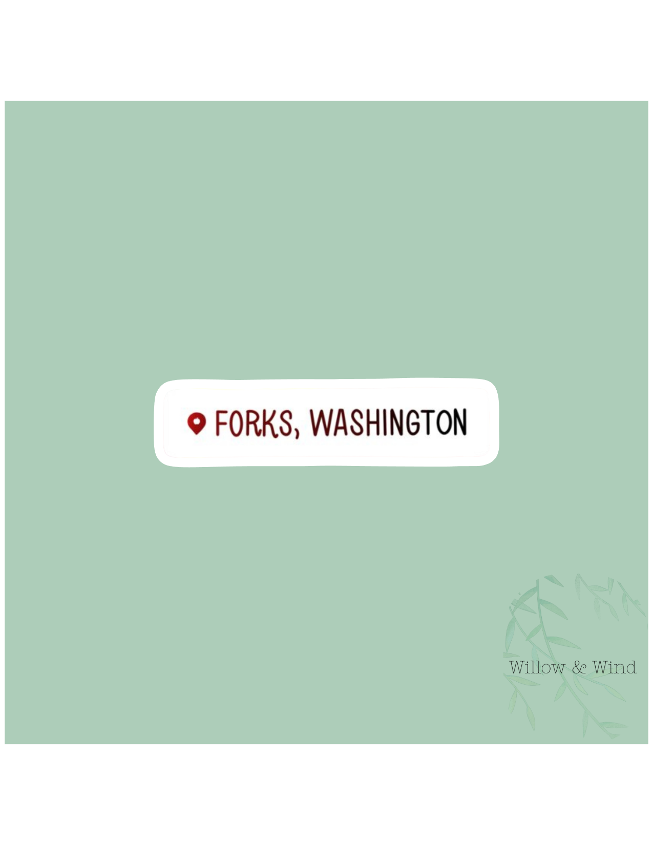 Forks, Washignton - Twilight Sticker