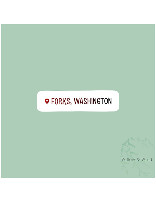 Forks, Washignton - Twilight Sticker