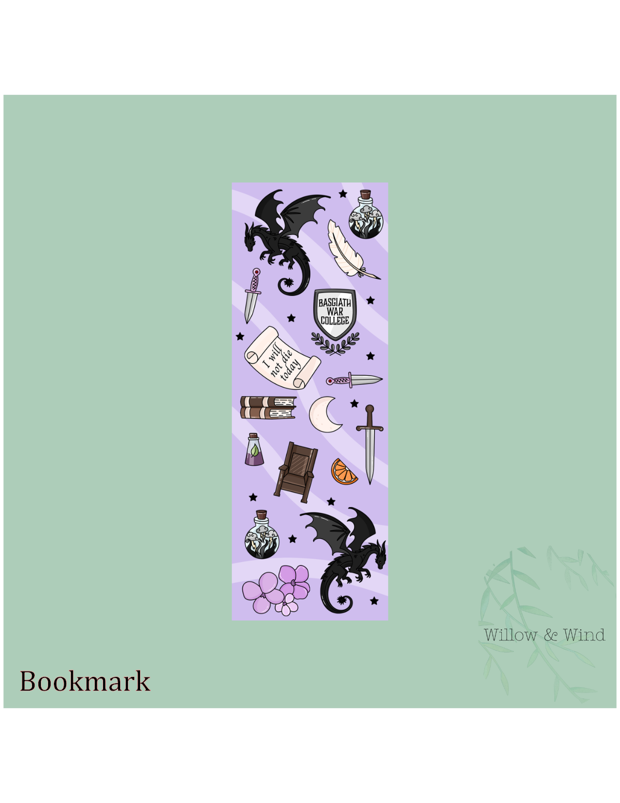 Fourth Wing Bookmark