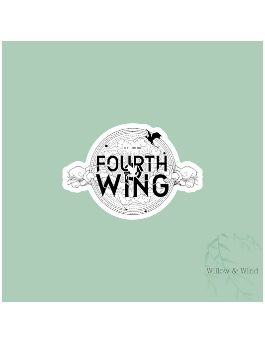 Fourth Wing Logo - Fourth Wing Sticker