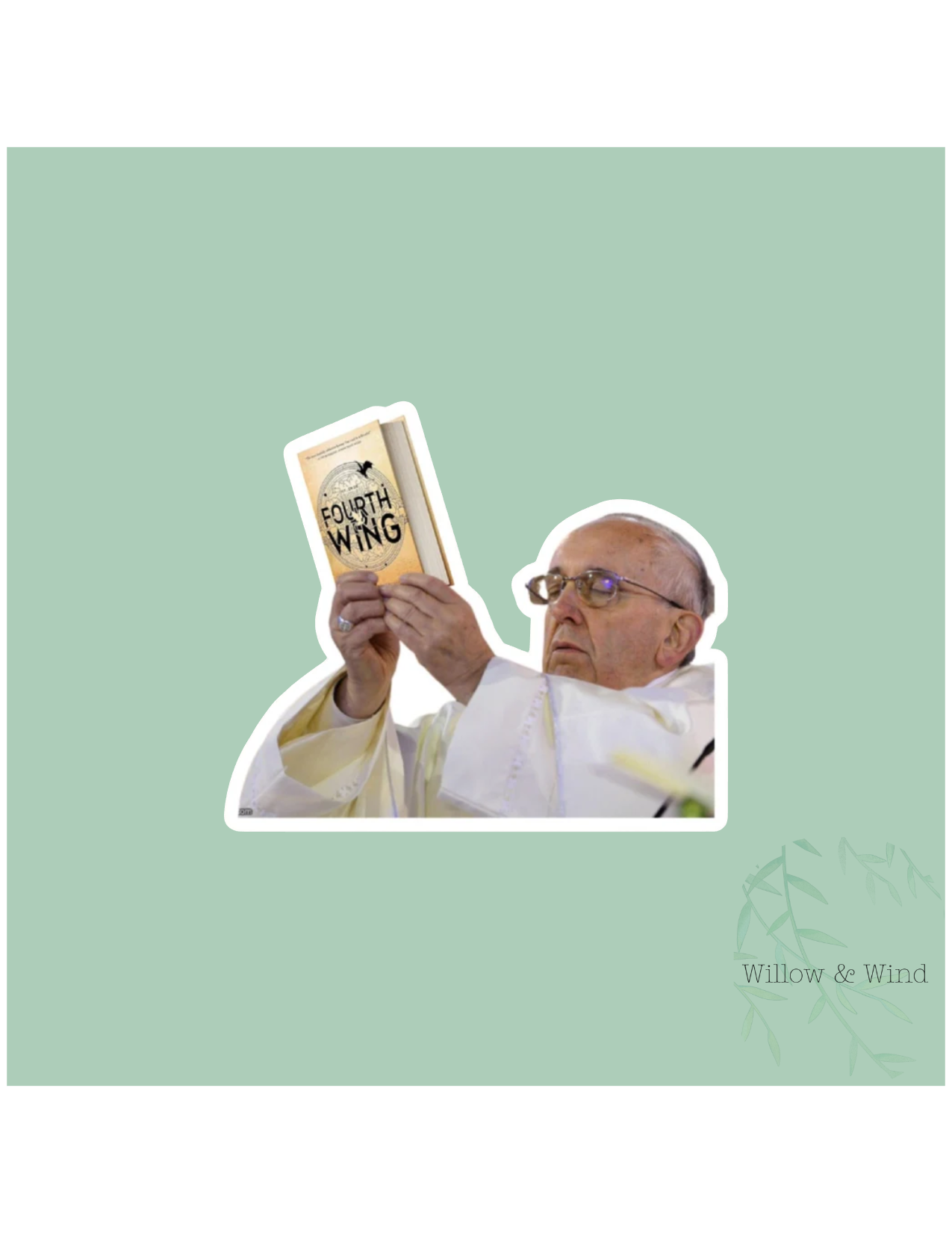 Fourth Wing Pope - Fourth Wing Sticker