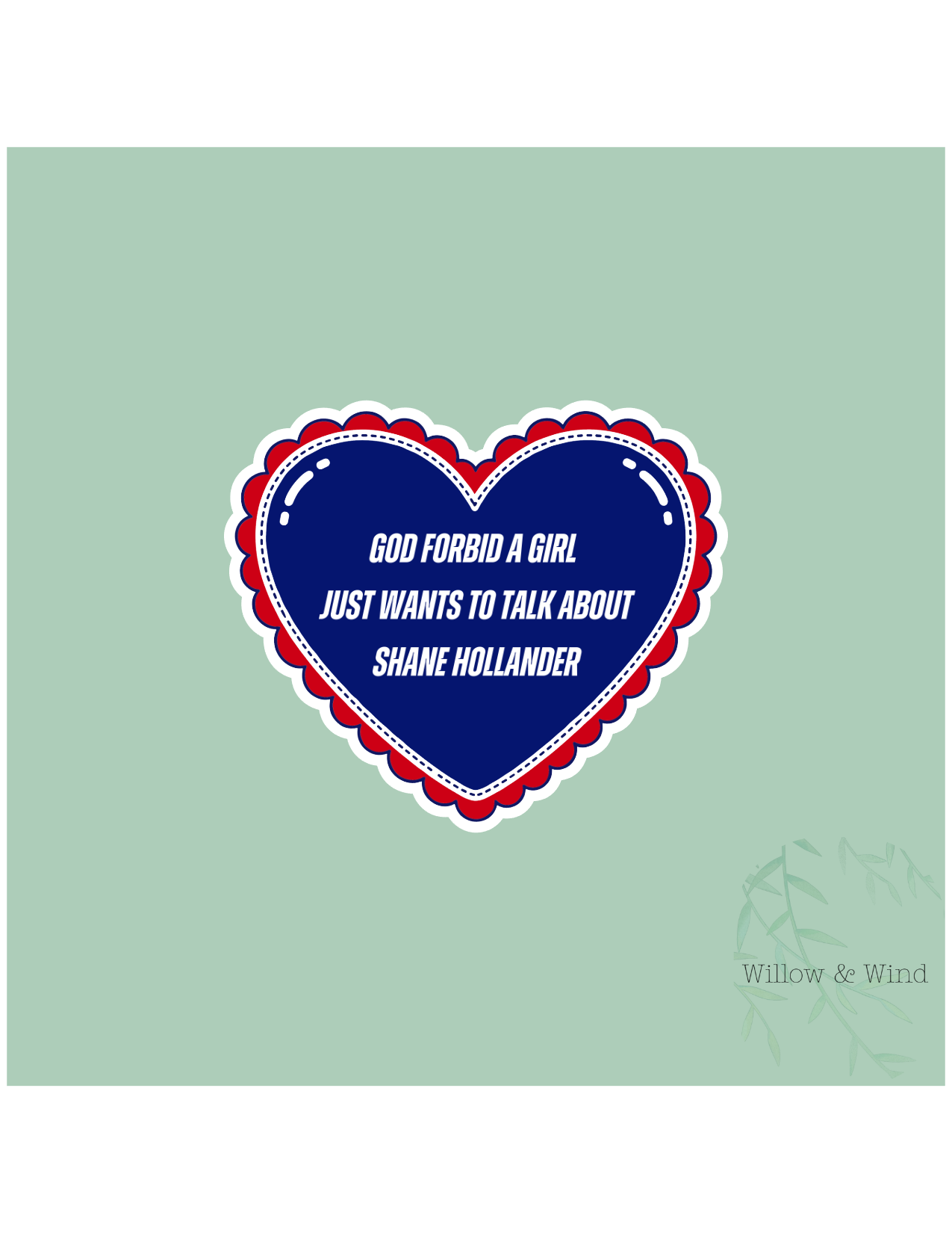 God Forbid A Girl Talks About Shane - Heated Rivalry Sticker