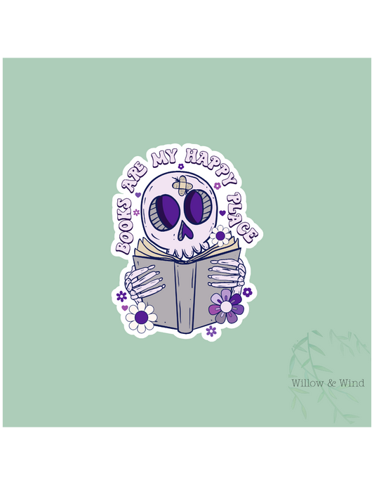 Happy Place - Bookish Sticker