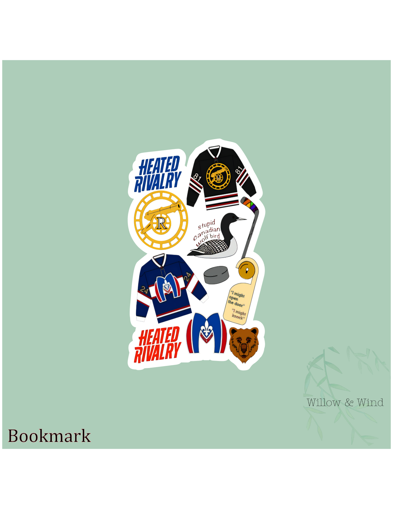 Heated Rivalry Mashup Bookmark