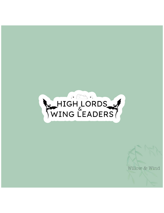 High Lords & Wing Leaders - A Court of Thorns and Roses Sticker