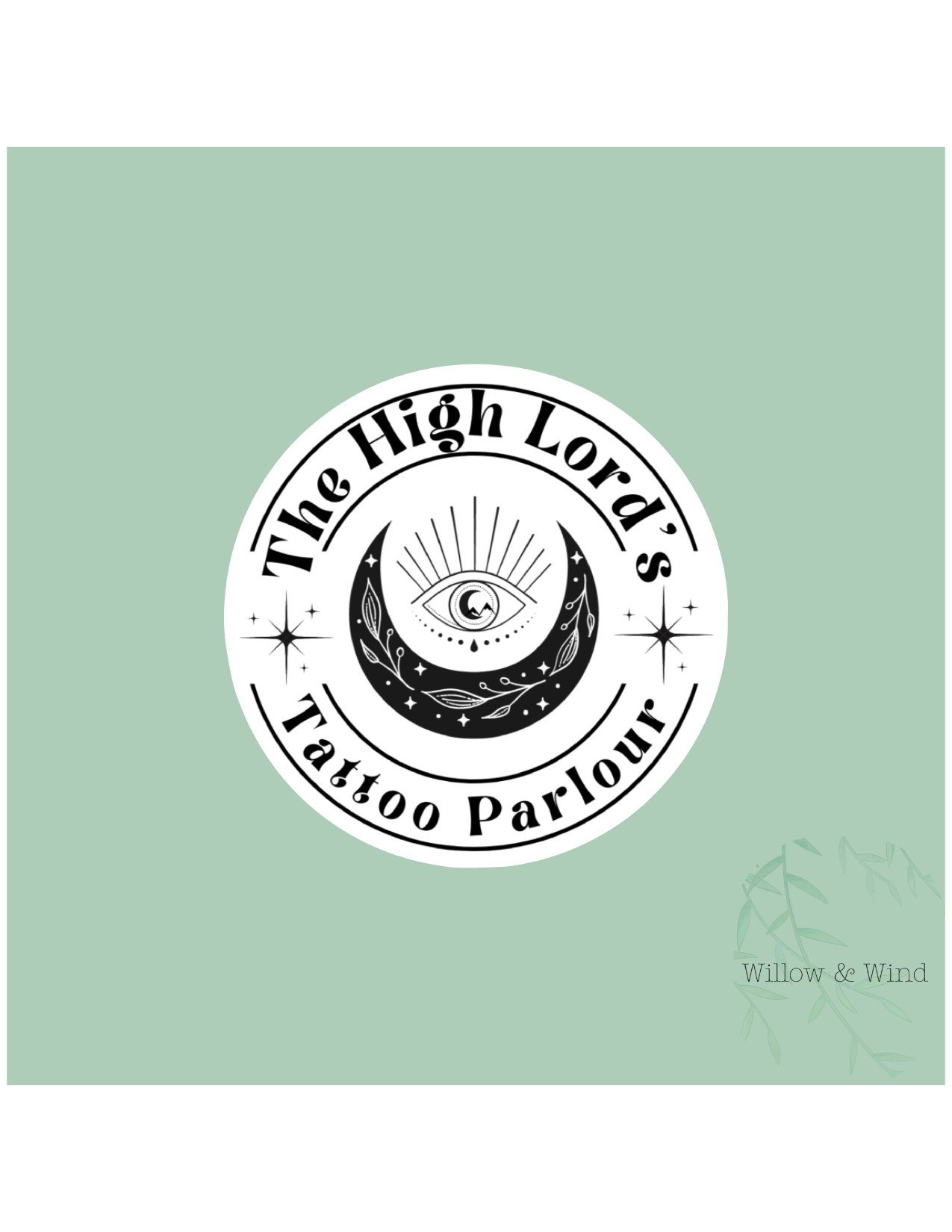 High Lord Tattoo Parlor- A Court of Thorns and Roses Sticker