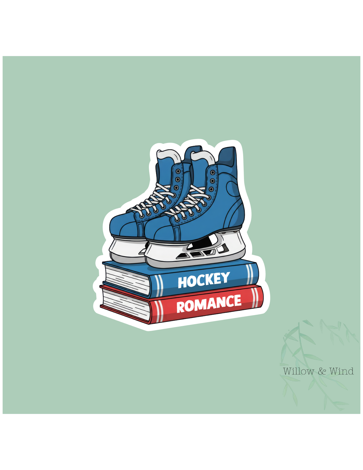 Hockey Romance Bookstack - Bookish Sticker