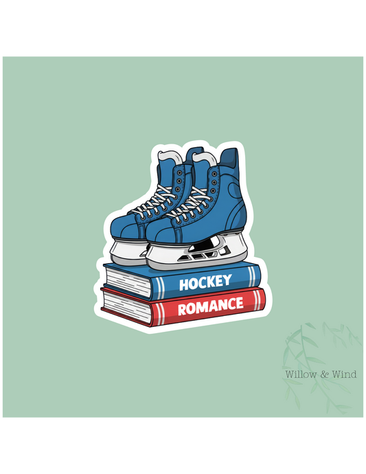 Hockey Romance Bookstack - Bookish Sticker