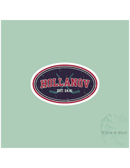 Hollanov Bumper Sticker Style - Heated Rivalry Sticker