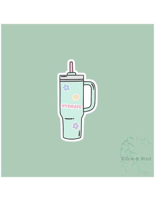 Hydrate Tumbler Sticker