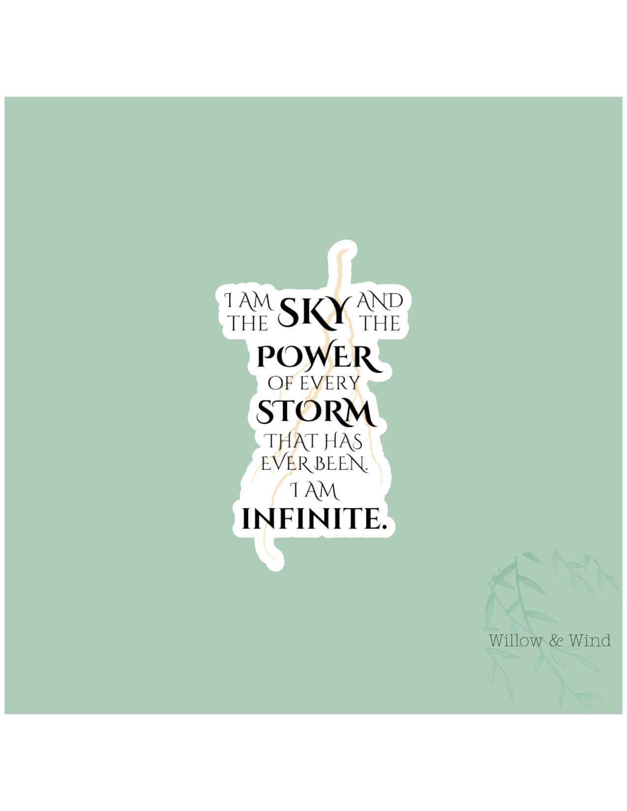 I Am The Sky - Fourth Wing Sticker