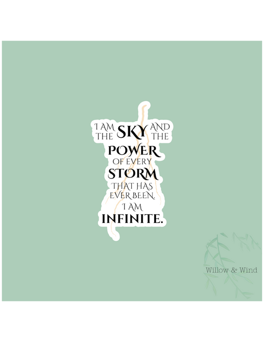 I Am The Sky - Fourth Wing Sticker