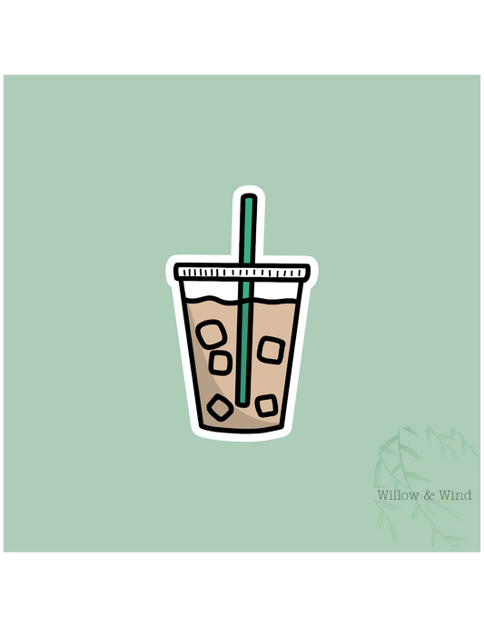 Iced Coffee Sticker