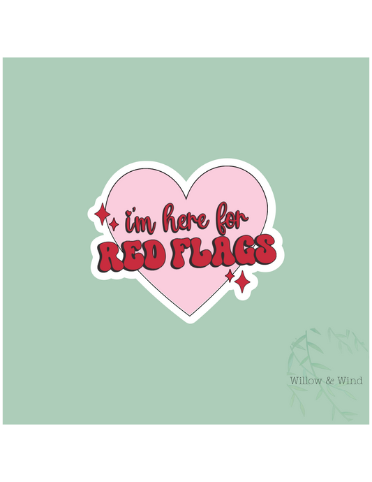 Red Flags - Bookish Sticker