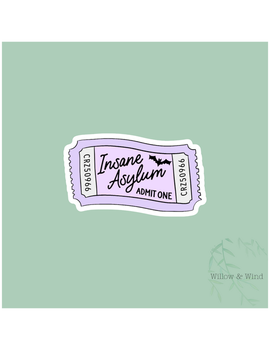 Insane Asylum Sticker