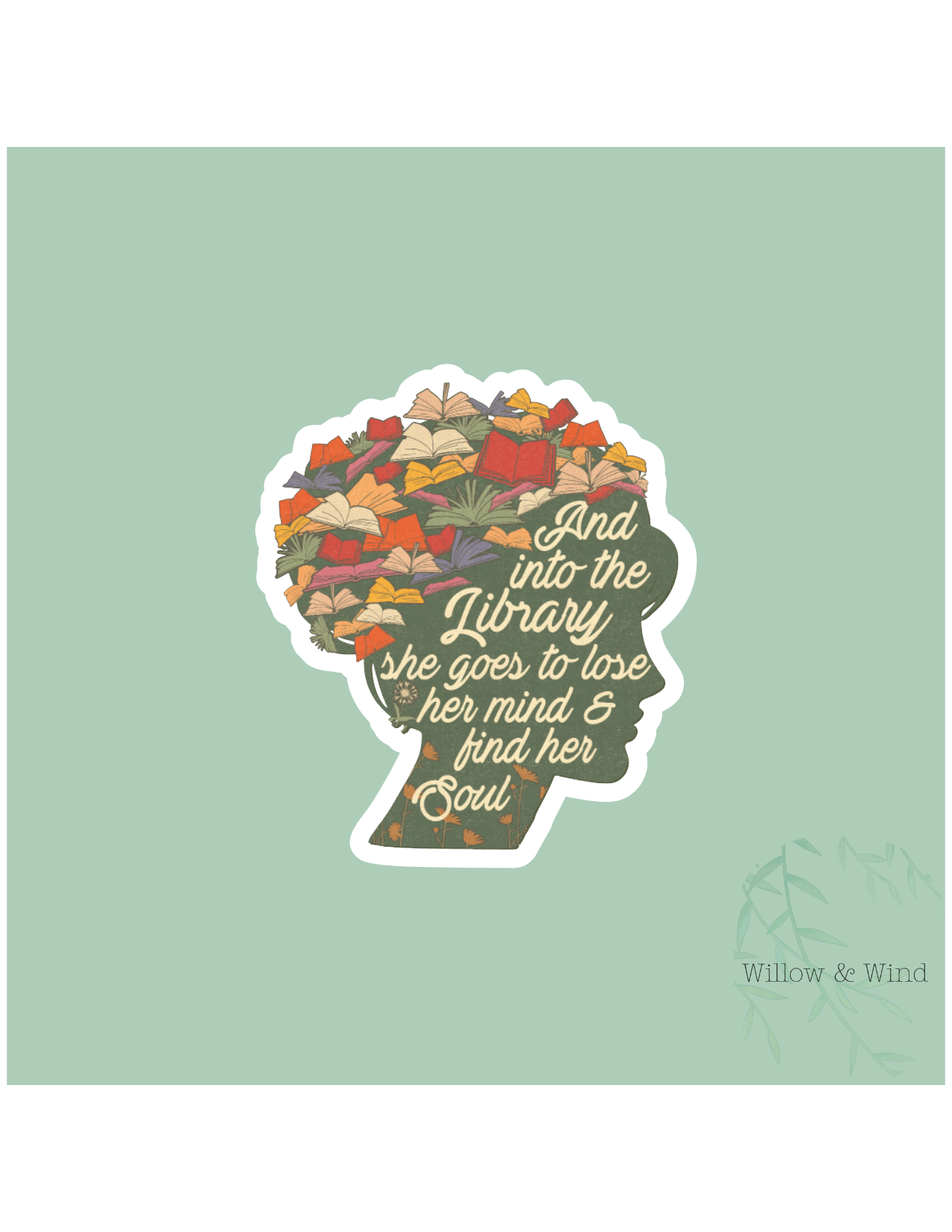 Into The Library - Bookish Sticker