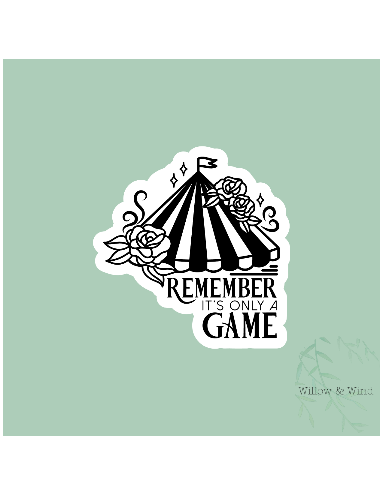 Remember, It's Just A Game - Bookish Sticker