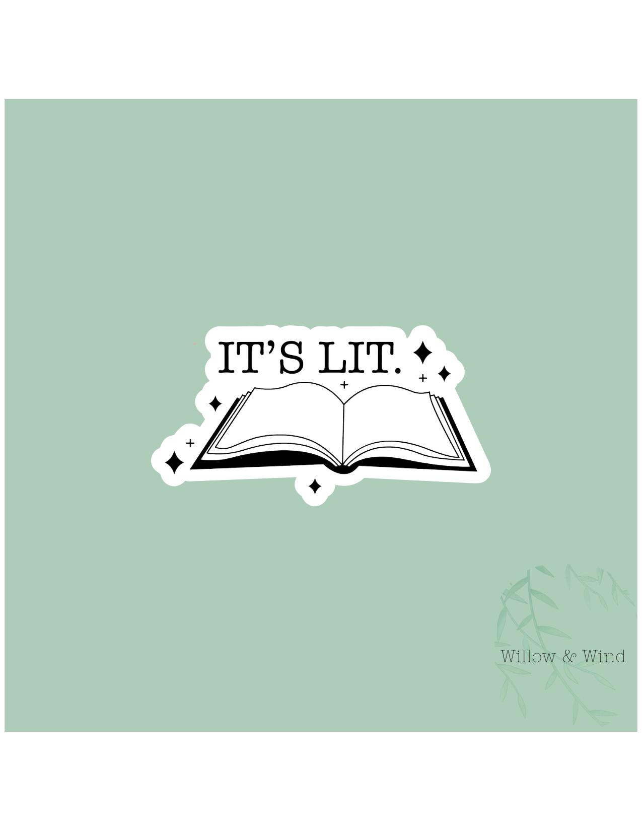 It's Lit - Bookish Sticker