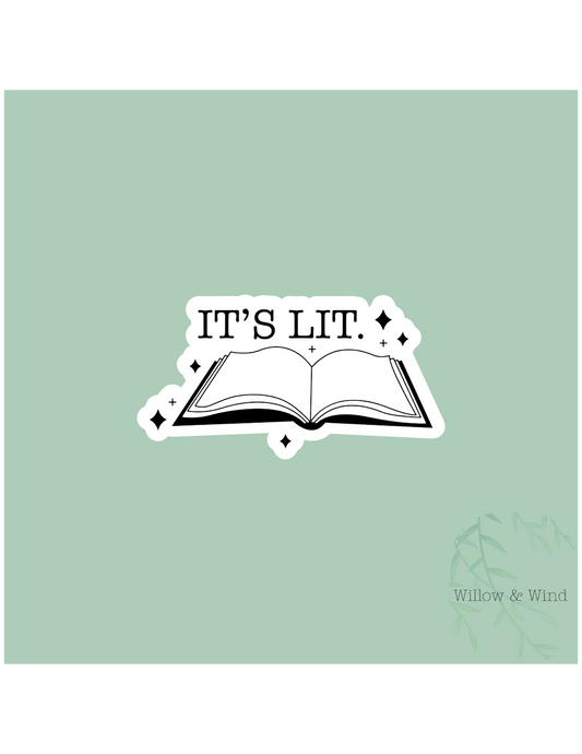 It's Lit - Bookish Sticker