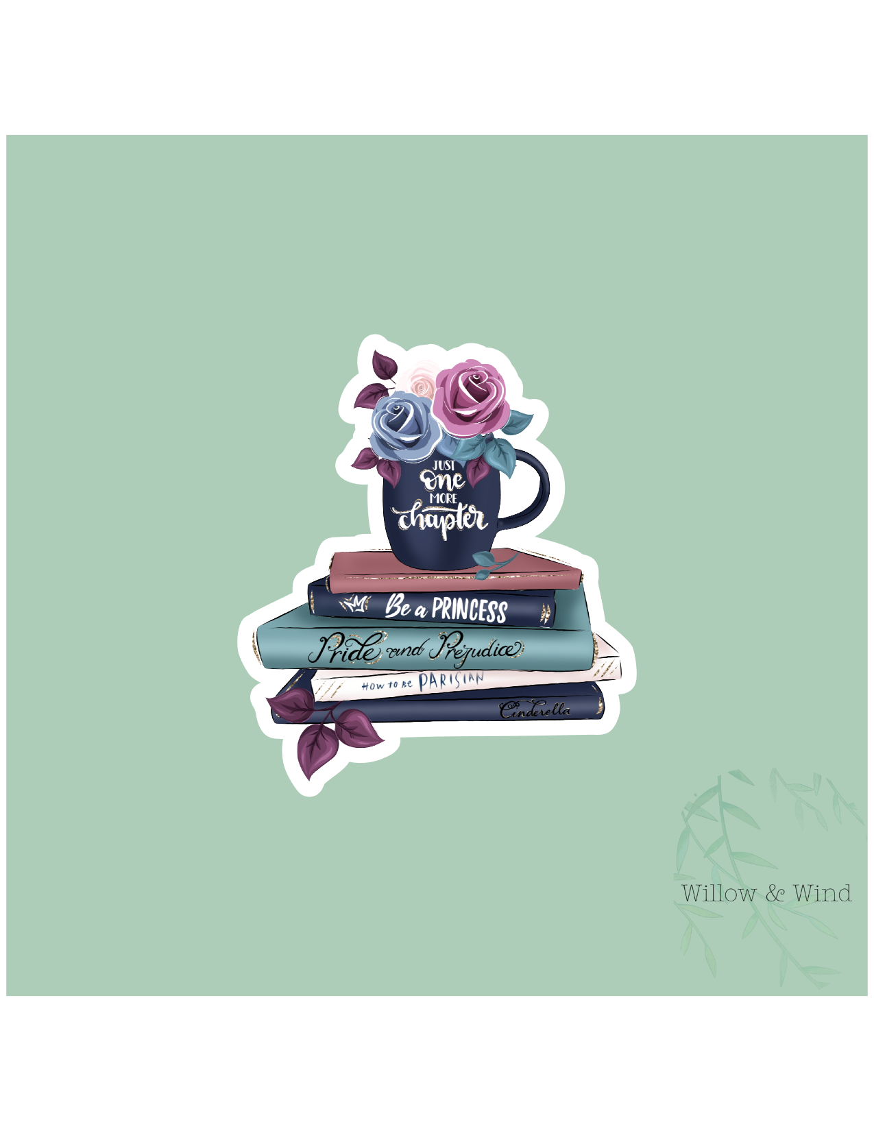 Just One More Chapter - Bookish Sticker