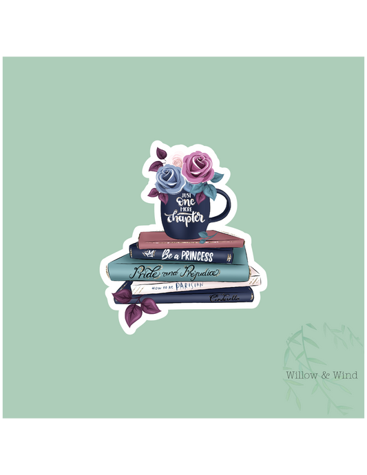 Just One More Chapter - Bookish Sticker
