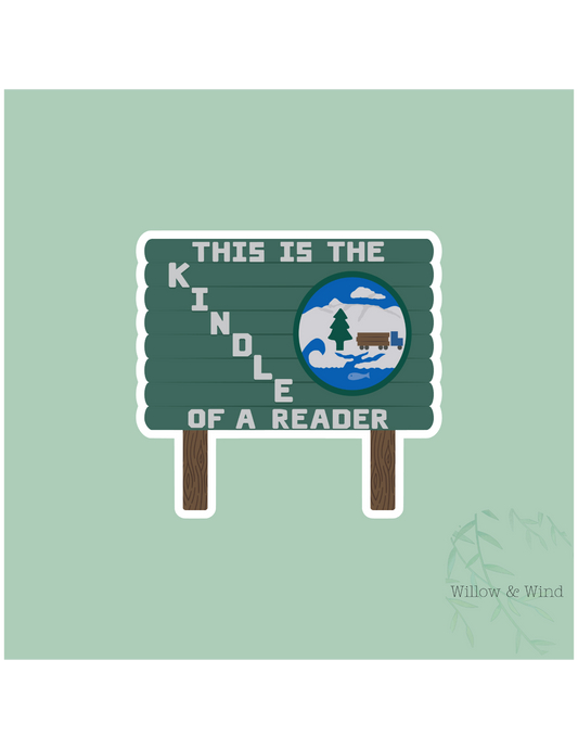 Kindle Of A Reader - Twilight Sticker