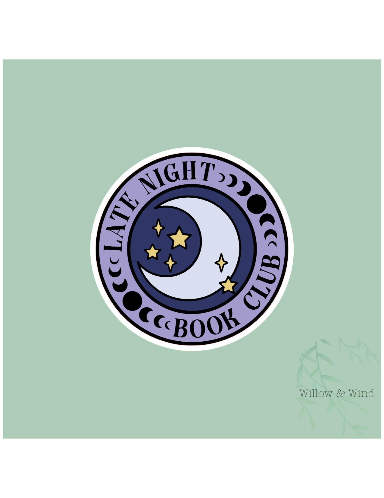Late Night Book Club - Bookish Sticker