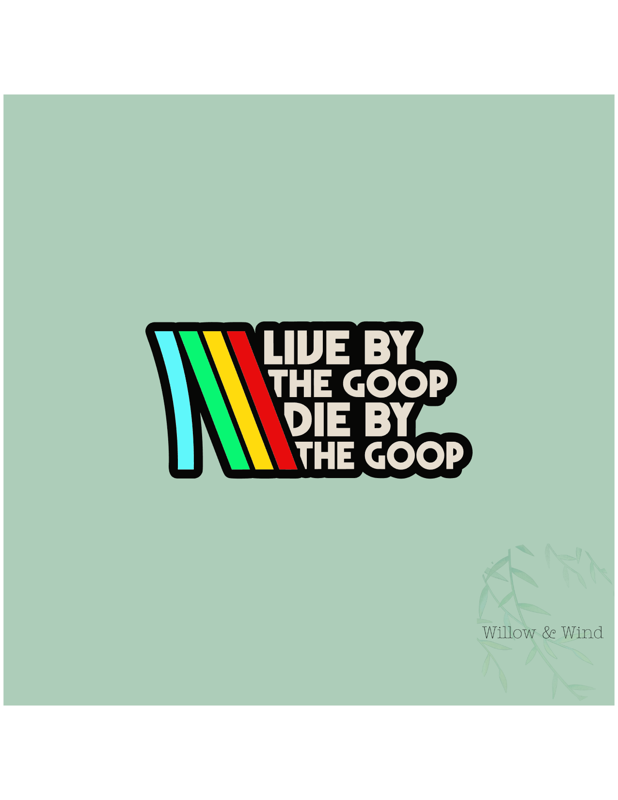 Live By The Goop Arc Raiders Nerdy Sticker