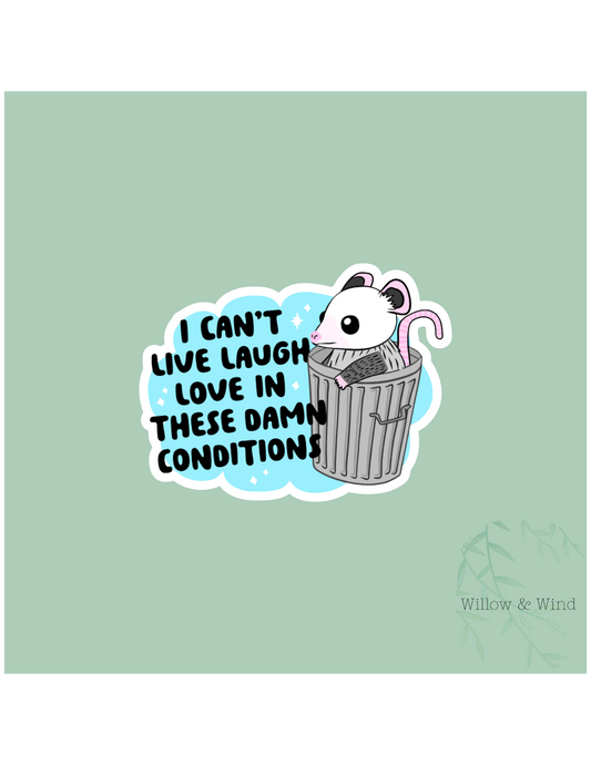 Live Love Laugh Sticker
