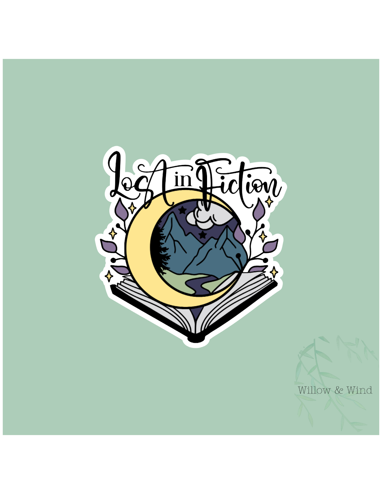 Lost In Fiction - Bookish Sticker