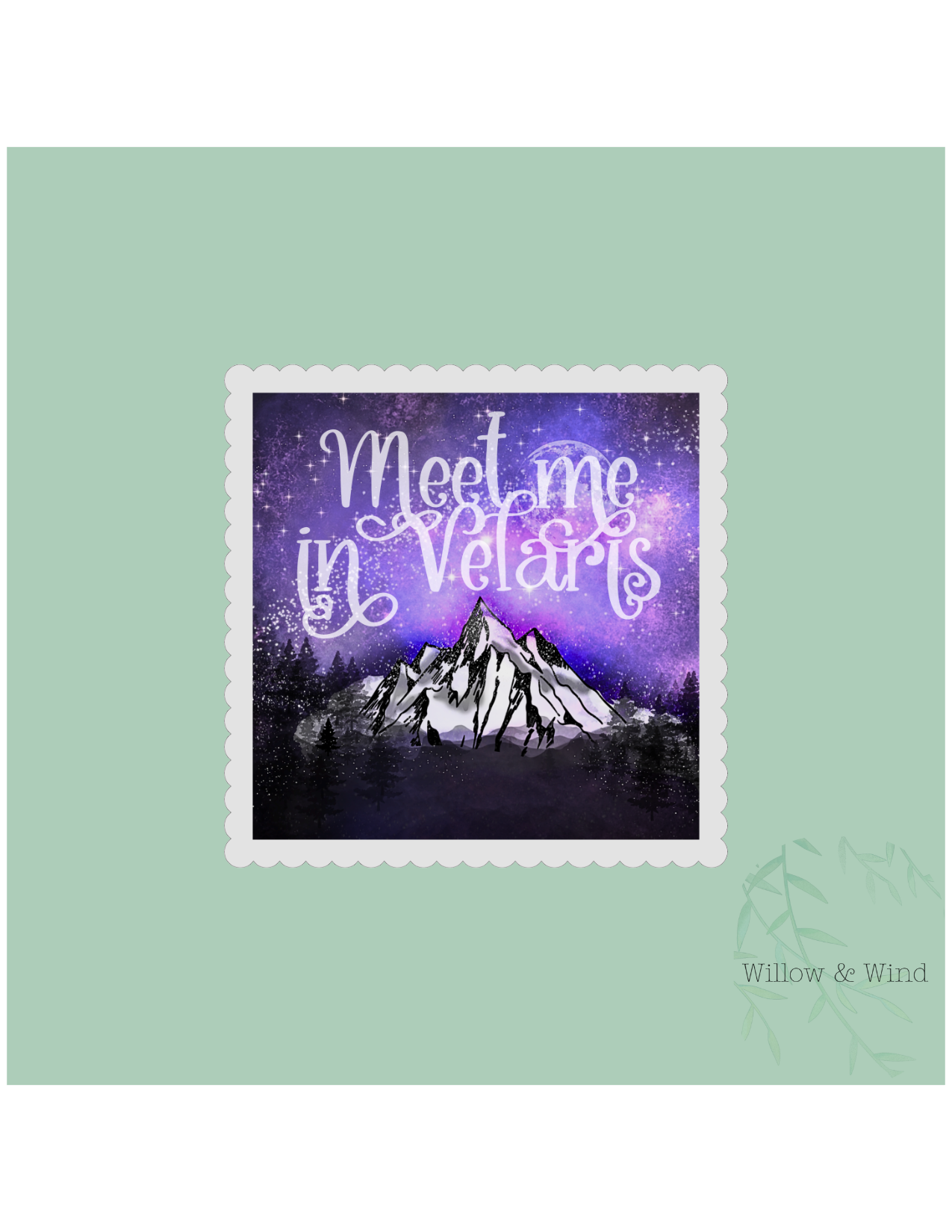 Meet me in Velaris Stamp - A Court of Thorns and Roses Sticker