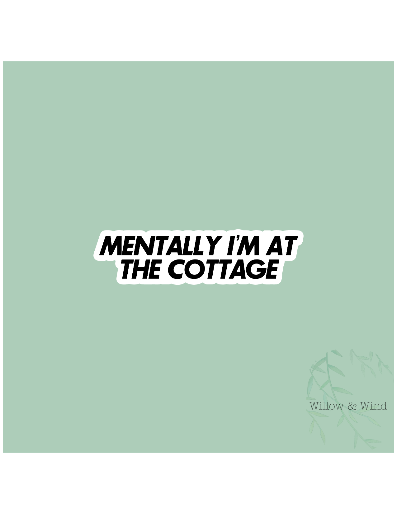Mentally I'm At The Cottage - Heated Rivalry Sticker