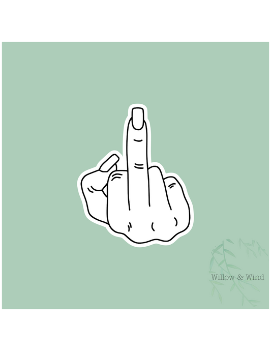Middle Finger Sticker