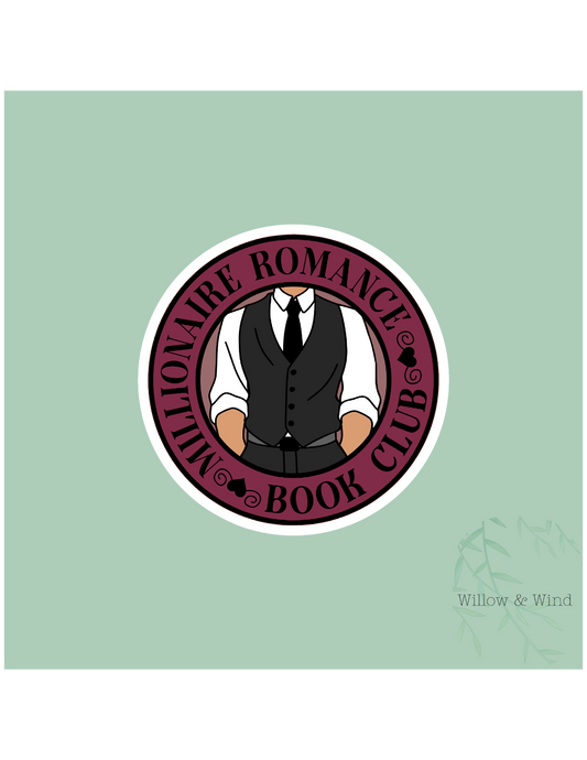 Millionaire Romance Book Club - Bookish Sticker