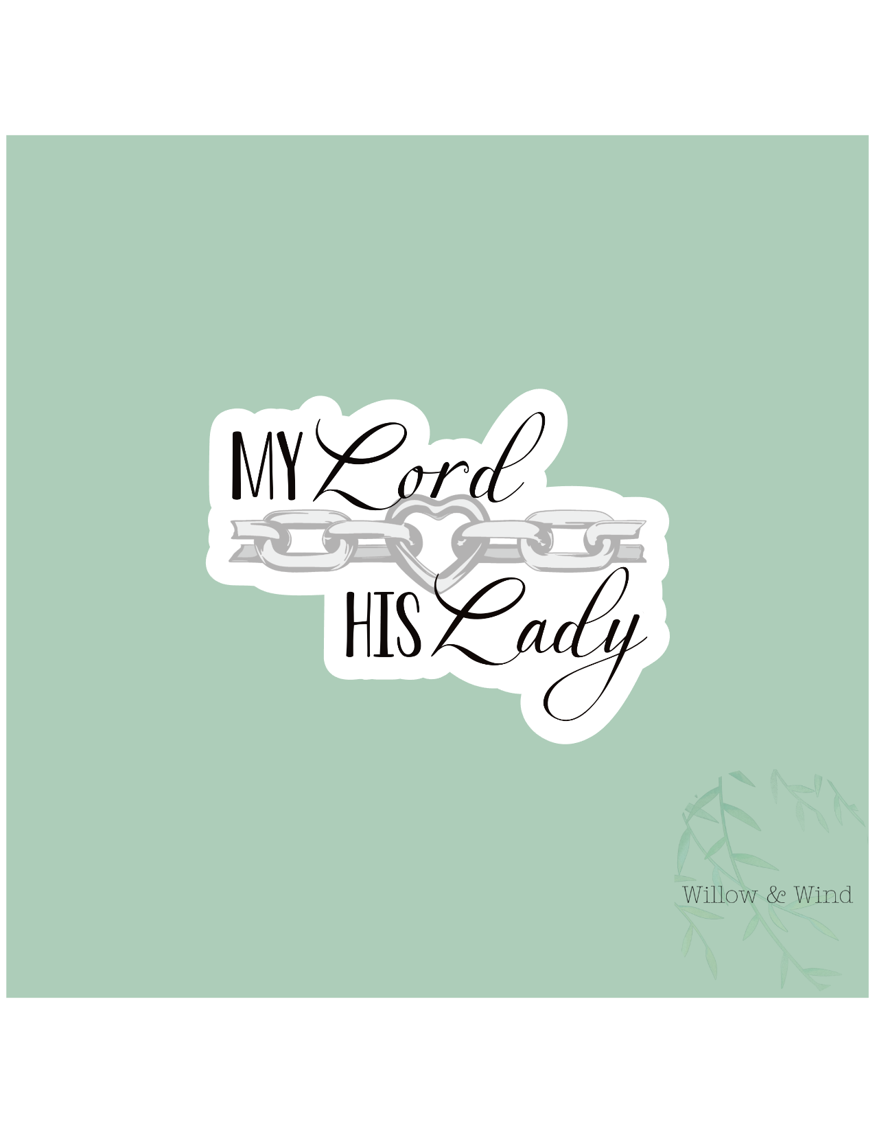 My Lord, His Lady - Bookish Sticker
