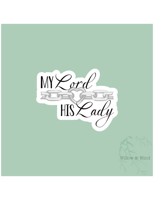 My Lord, His Lady - Bookish Sticker