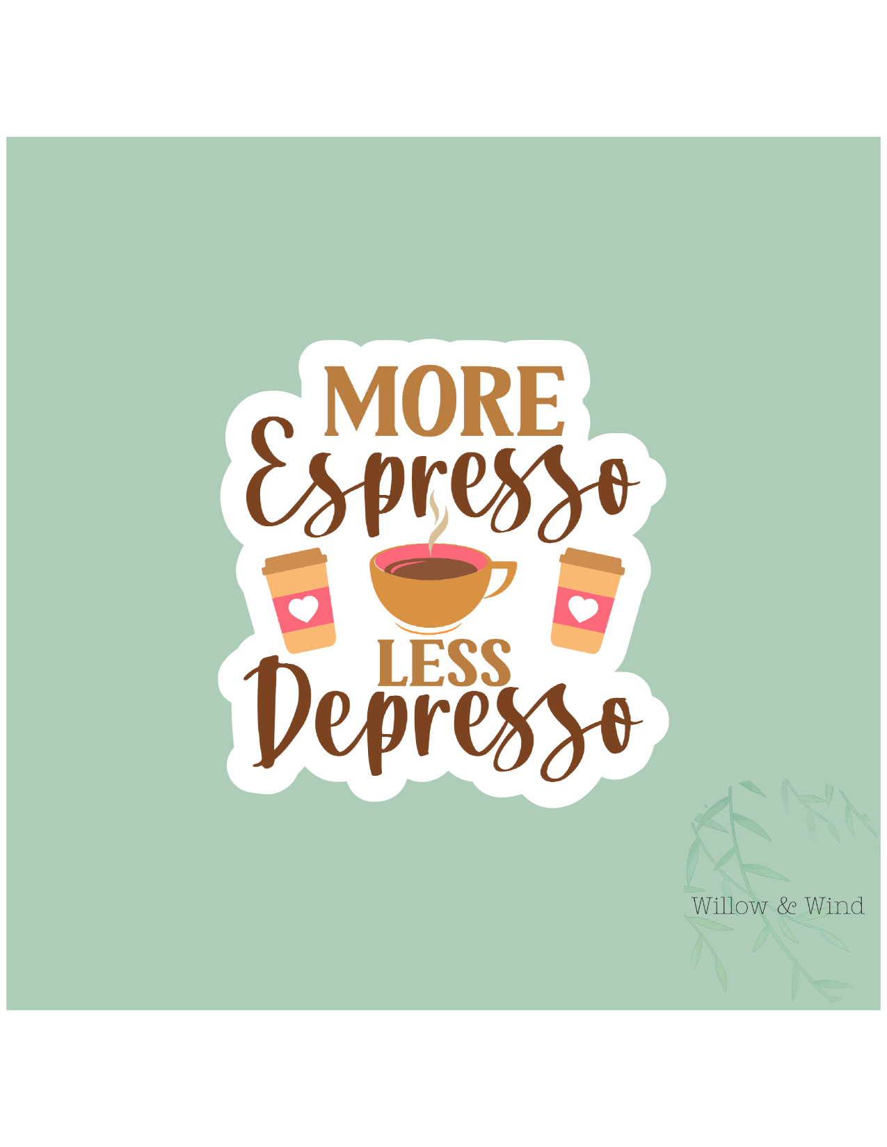 More Espresso Sticker