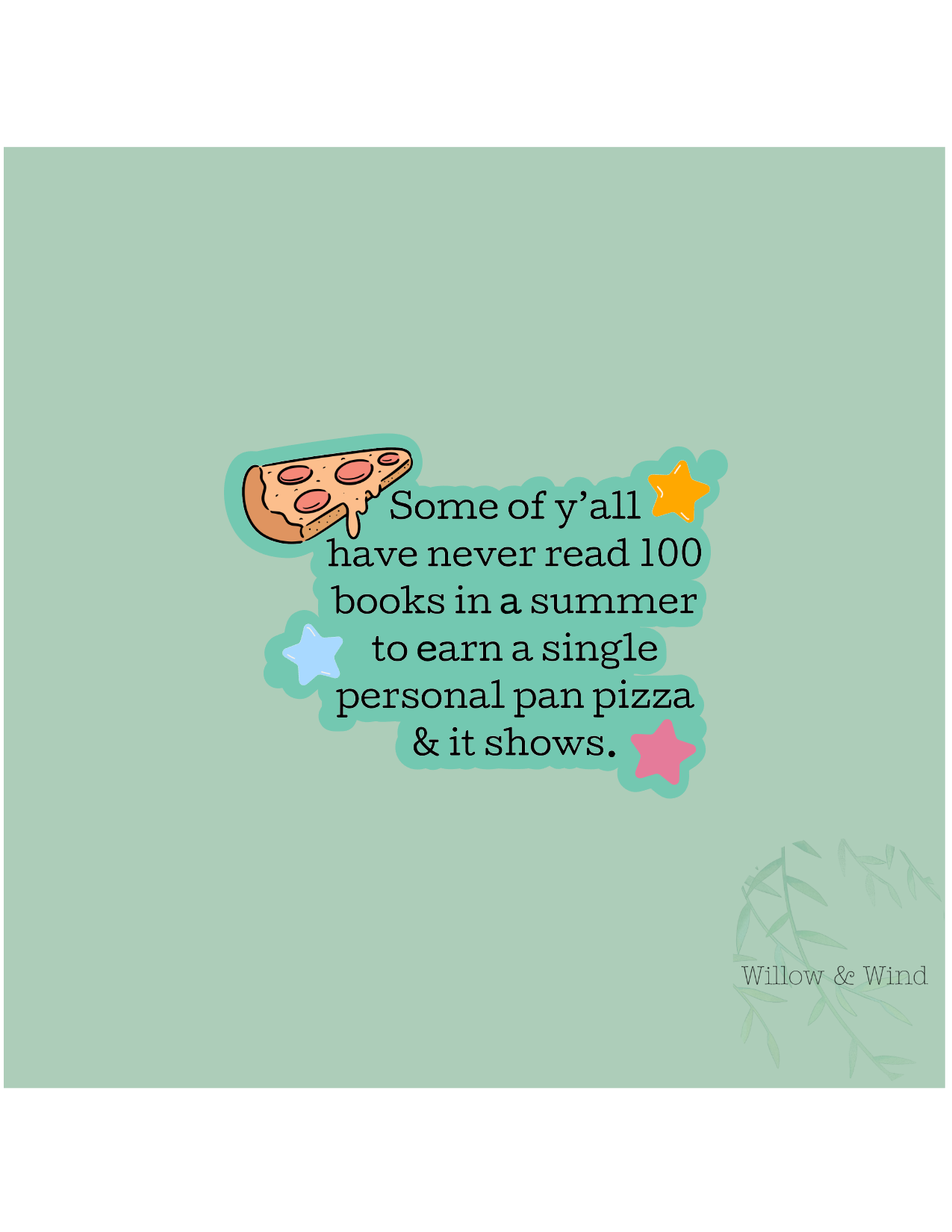 Personal Pan Pizza Sticker