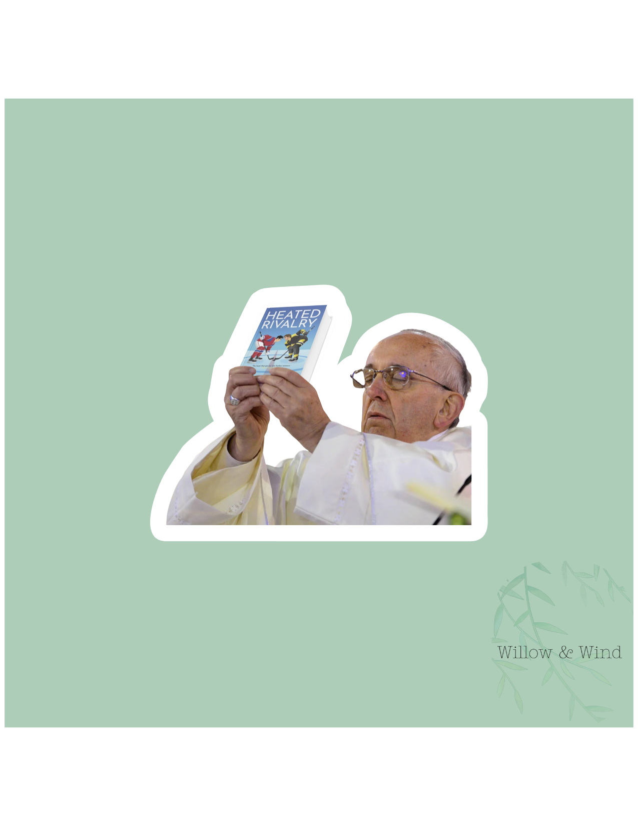 HR with Pope - Heated Rivalry Sticker