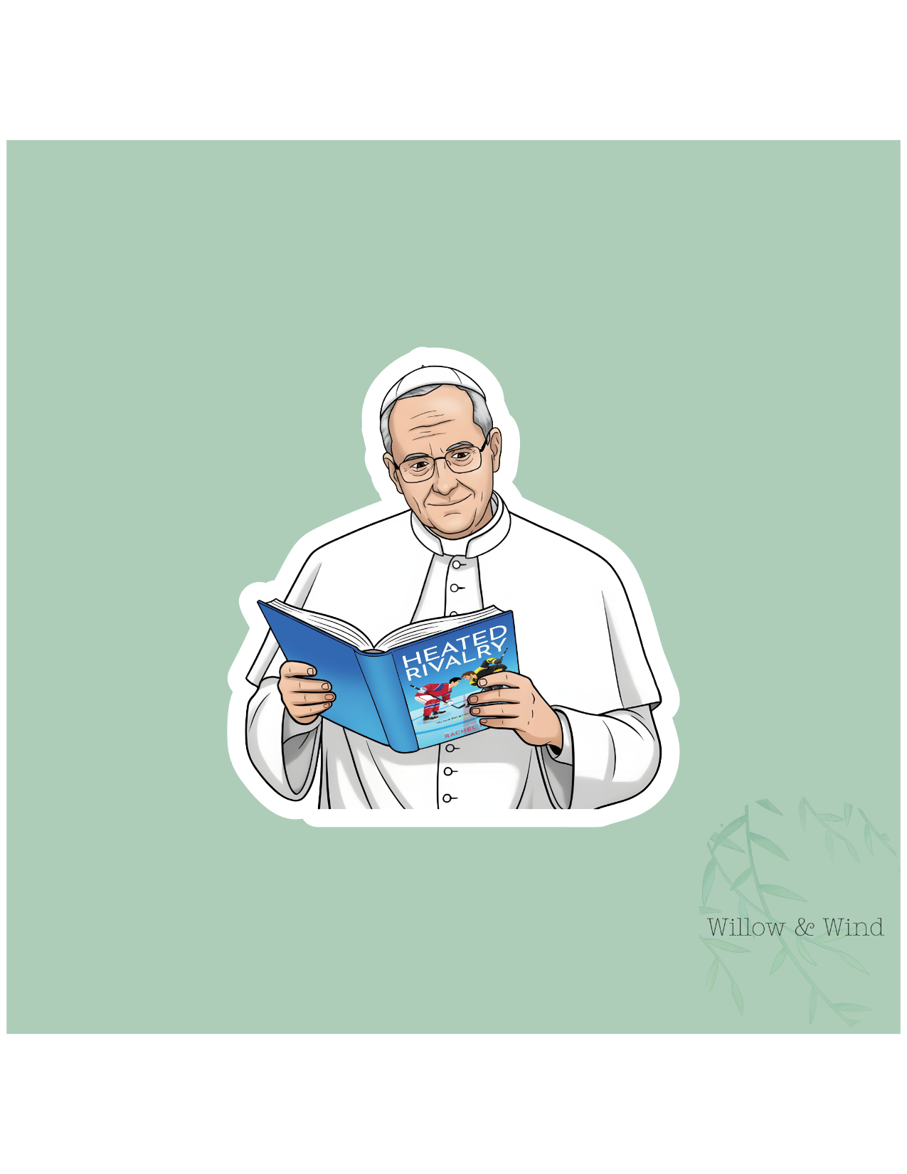Pope Reading HR - Heated Rivalry Sticker