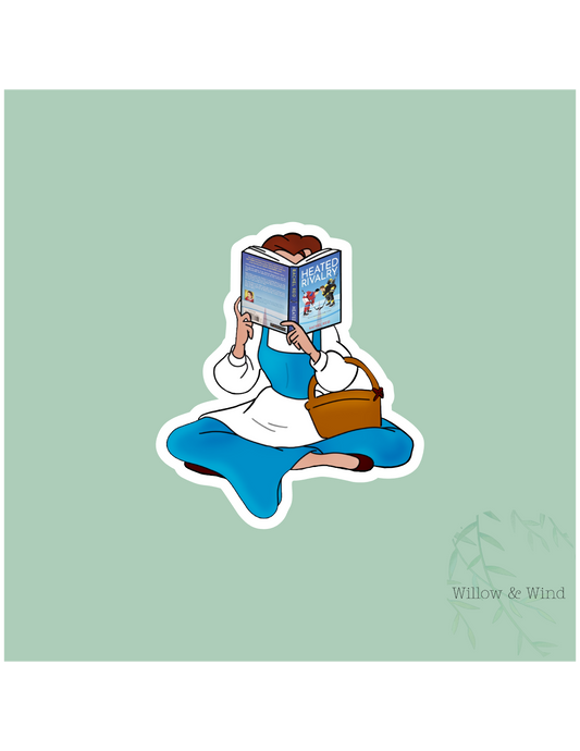 Princess Reading HR - Heated Rivalry Sticker