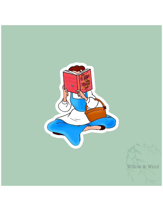 Princess Reading - A Court of Thorns and Roses Sticker