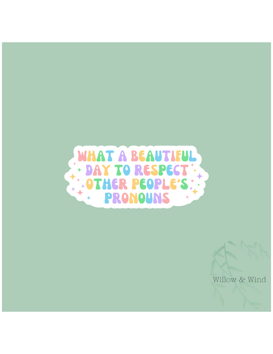 Pronouns - LGBTQ Sticker